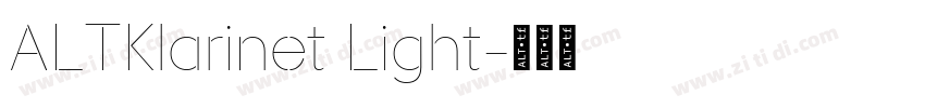 ALTKlarinet Light字体转换